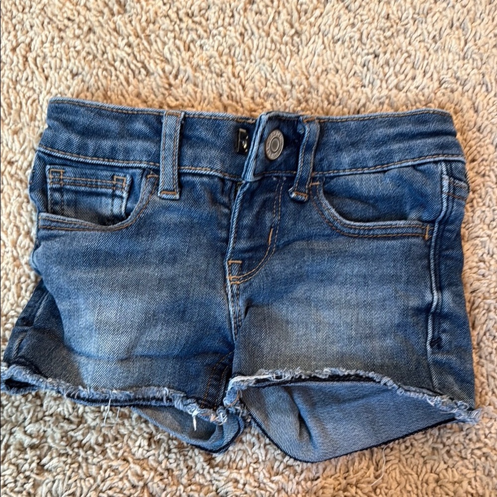 Baby Gap Blue Denim Shortie Shorts